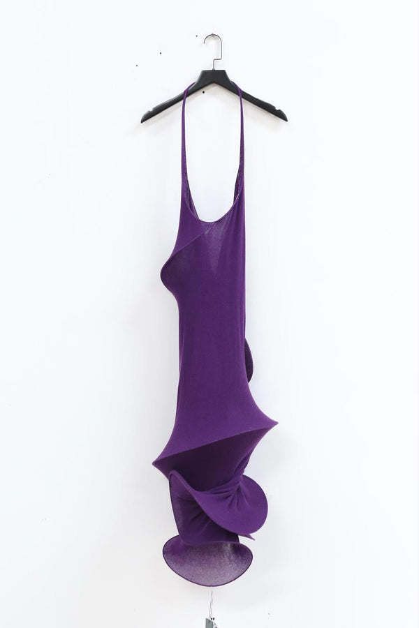 RUI Spiral Halter Dress RAW22KN03 Violet Violet